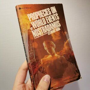 1961 Prophecies on World Events by Nostradamus Paperback, Stewart Robb Pulp